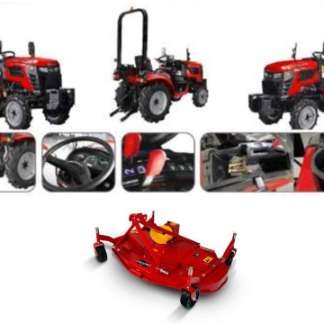 Tractor Agritrac 254 Dunsch met circelmaaier Caroni